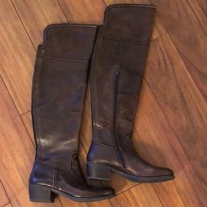 Vince Camuto over the knee leather boots Size 8.5